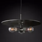 Люстра Rh Utilitaire Disk Triple Pendant Black 123645-22 ImperiumLoft