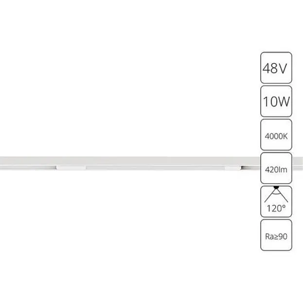 Трековый светильник магнитный 48V Arte Lamp A7263PL-1WH Optima Трековый светильник магнитный 48V Arte Lamp A7263PL-1WH Optima