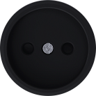 Накладка для розетки без заземления, со шторками 16A 250 В~, матовый карбон, Donel DO21630 D16