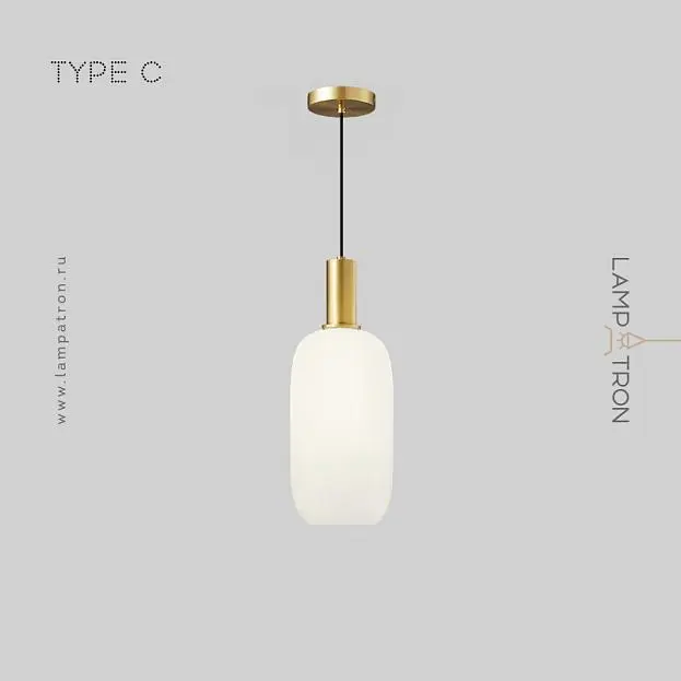 Подвесной светильник IRIS WHITE Тип C. Цвет Латунь Lampatron 7262-19987 Подвесной светильник IRIS WHITE Тип C. Цвет Латунь Lampatron 7262-19987
