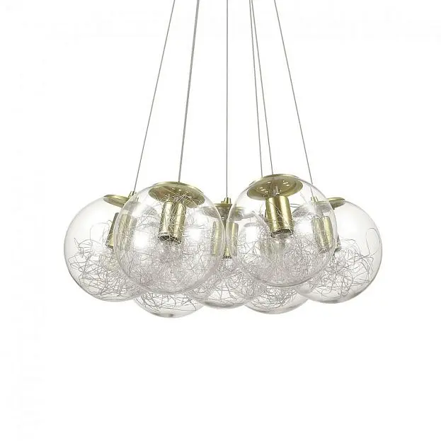 Подвес Ideal Lux 176000 MAPA SAT SP7 OTTONE Подвес Ideal Lux 176000 MAPA SAT SP7 OTTONE