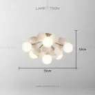 Потолочная люстра MATISSE C SELF 6 плафонов. Цвет белый. Lampatron 3323-8187