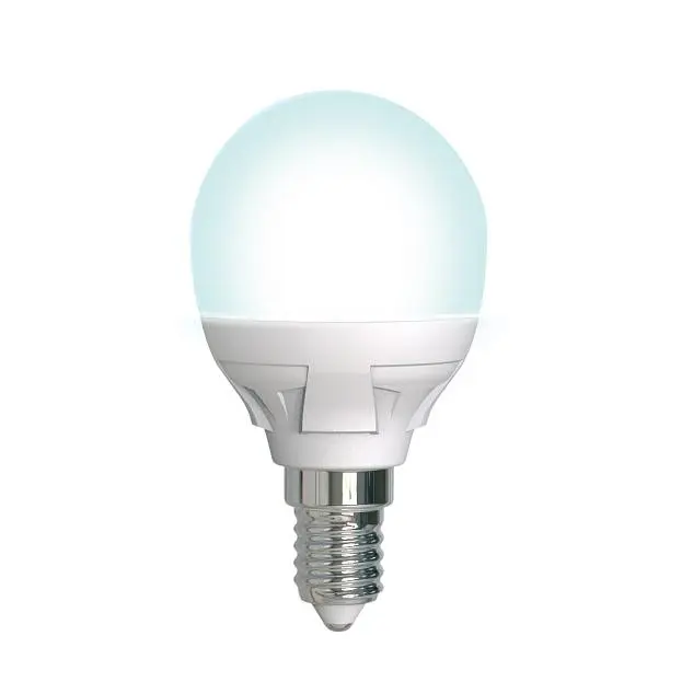 Лампочка светодиодная Uniel LED-G45 7W/4000K/E14/FR/DIM PLP01WH картон