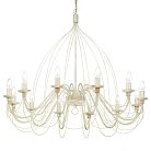 Подвесная люстра Ideal Lux 097664 CORTE SP12 BIANCO ANTICO