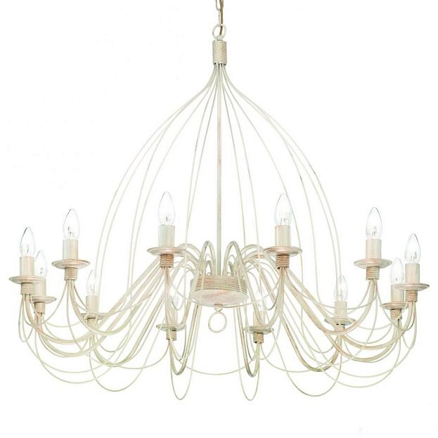 Подвесная люстра Ideal Lux 097664 CORTE SP12 BIANCO ANTICO