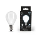 Лампа Gauss 105201205 филаментная E14 5W 4100К шар матовый Filament Globe