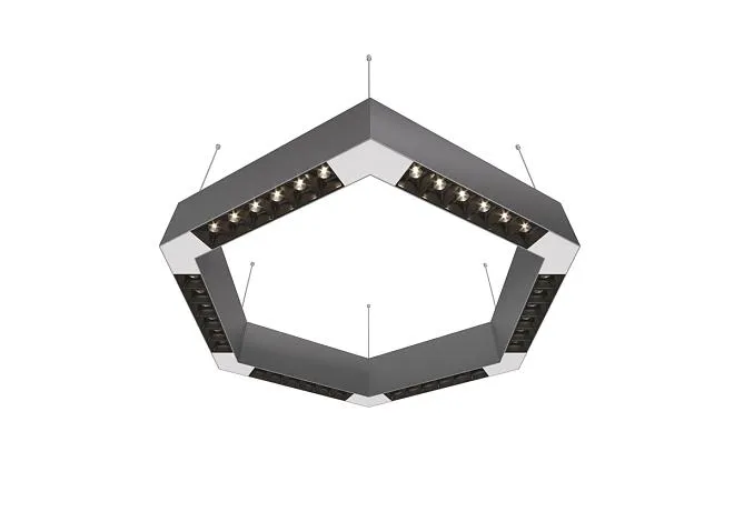 Подвесной светодиодный светильник 0,5м 36Вт 48° Donolux dl18515s111а36.48.500bw Eye-hex Подвесной светодиодный светильник 0,5м 36Вт 48° Donolux dl18515s111а36.48.500bw Eye-hex