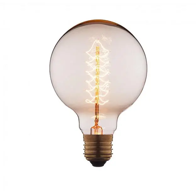 Лампа накаливания Loft It G9540-F E27 40W шар прозрачный Edison Bulb Лампа накаливания Loft It G9540-F E27 40W шар прозрачный Edison Bulb