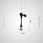 Подвесной светильник TORGER Модель B. Темное дерево. Lampatron 8261-22504