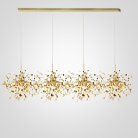 Люстра Tezani Argent Suspension Linear Gold 4L 140 177955-22 ImperiumLoft