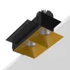 Встраиваемый светодиодный светильник Ledron RISE SQ H KIT2 LED 3K Gold