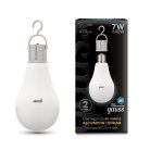 Лампа Gauss 102402207 E27 7W 4100K матовая