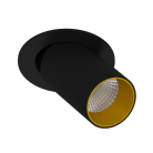 Встраиваемый поворотный светодиодный светильник LeDron DANNY MINI S40 Black-Gold 4000K