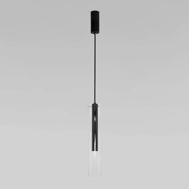 Подвесной светильник LED со стеклянным плафоном Eurosvet 50253/1 черный a063277