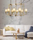 Подвесная люстра Lumina Deco LDP 8012-8 PR F.GD Manhattan