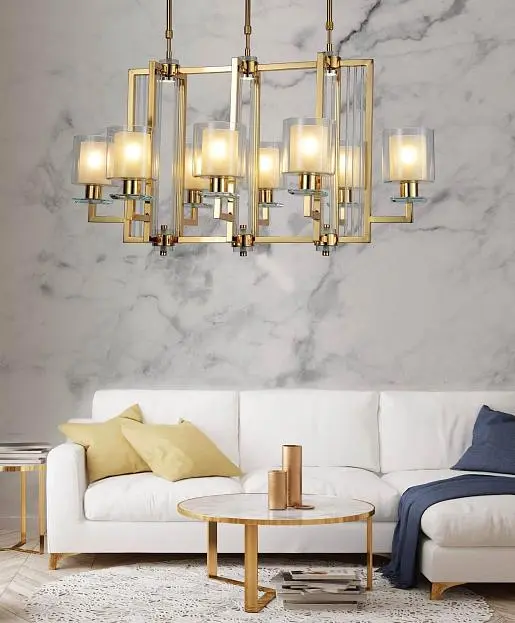 Подвесная люстра Lumina Deco LDP 8012-8 PR F.GD Manhattan Подвесная люстра Lumina Deco LDP 8012-8 PR F.GD Manhattan