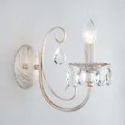 Бра Eurosvet 3305/1 белый с золотом/прозрачный хрусталь Strotskis Alda 00000063413