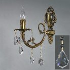 Бра Ambiente 8888/1 PB Leaf crystal