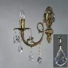 Бра Ambiente 8888/1 PB Leaf crystal