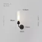 Бра STENLY WALL A Модель А: Черный + Зеленый Lampatron 8159-23108