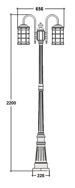 Наземный фонарь Oasis Light 81209A/10 Bl BARSELONA