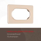 Рамка для двойной розетки Arte Milano 502.15-double.shampan am