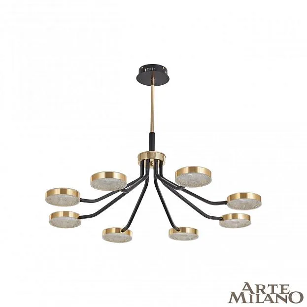 Люстра на штанге Arte Milano 276079/8 BK/GD Ferrara-76079 Люстра на штанге Arte Milano 276079/8 BK/GD Ferrara-76079