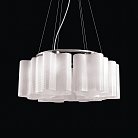 Люстра подвесная Серебристый/Белый с полосками E27 6*60W ST Luce SL117.503.06 Onde