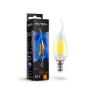 Светодиодная лампа Voltega 7017 Crystal Candle wind 6W 2800K E14 VG10-CW1E14warm6W-F