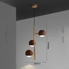 Подвесной светильник NARVE Темное дерево Lampatron 8916-25228