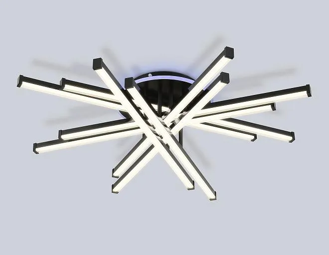 Потолочная люстра 119W черный 3000K-6400K+RGB 800*800*165 (ПДУ ИК) Ambrella light FL6276 COMFORT