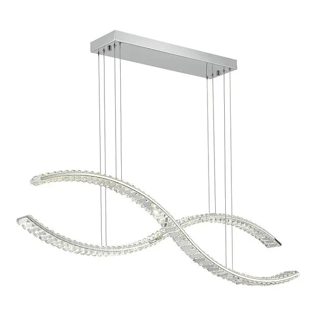 Светильник подвесной Хром/Прозрачный LED 1*50W 3000K ST-Luce SL6206.103.50 ACENO Светильник подвесной Хром/Прозрачный LED 1*50W 3000K ST-Luce SL6206.103.50 ACENO