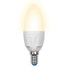 Лампочка светодиодная Uniel LED-C37 7W/WW/E14/FR PLP01WH картон