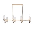 Люстра подвесная Латунь/Прозрачный E14*8 40W ST Luce SL1402.223.08 Elegra