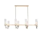 Люстра подвесная Латунь/Прозрачный E14*8 40W ST Luce SL1402.223.08 Elegra