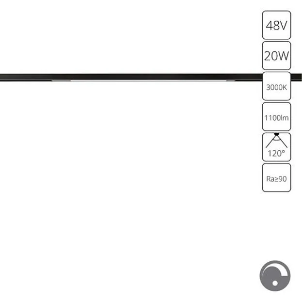 Трековый светильник Arte Lamp A7494PL-1BK OPTIMA