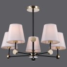 Потолочная люстра ILLUMICO IL0394-5CSQ-24 BK AB CASTOR