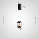 Подвесной светильник LAGAST Цвет жемчужно-черный + коричневый Lampatron lagast-brown 8666-24213