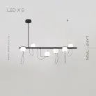 Реечный, рядный светильник HAUKUR LONG 6 ламп Lampatron haukur-long-6 7716-21628