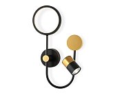 Настенный светодиодный светильник Ambrella light FL51602/3 BK/GD