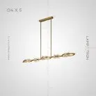 Реечный, рядный светильник REMINA LONG 5 ламп Lampatron 8290-22601