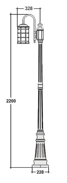 Наземный фонарь Oasis Light 81209/10 Bl BARSELONA