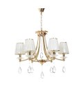 Хрустальная подвесная люстра Lumina Deco LDP 9268-6 GD Dominni