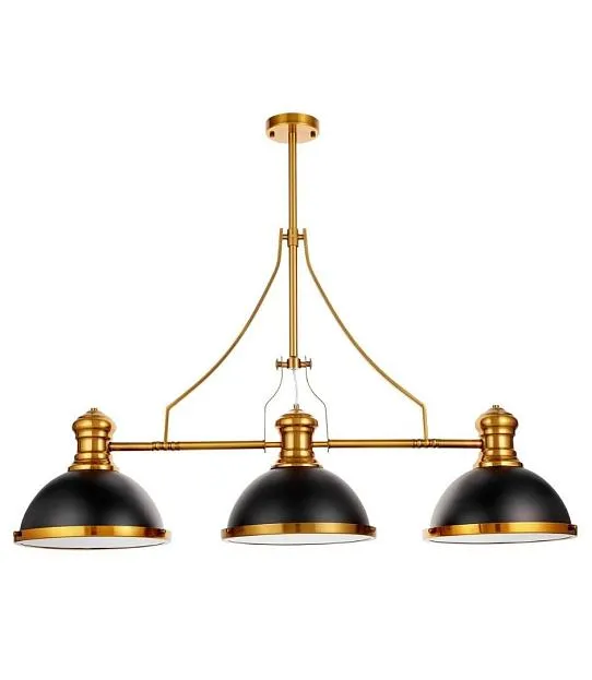Светильник на штанге Lumina Deco LDP 710-3 BK+MD Ettore Светильник на штанге Lumina Deco LDP 710-3 BK+MD Ettore