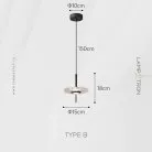 Подвесной светильник DANOLD Модель B. Цвет Черный Lampatron 8597-23957