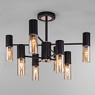 Потолочная люстра Eurosvet 70125/8 черный a053246 Tesoro