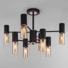 Потолочная люстра Eurosvet 70125/8 черный a053246 Tesoro