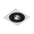 Встраиваемый поворотный светильник под сменную лампу Ledron AO1501006 SQ White-Black