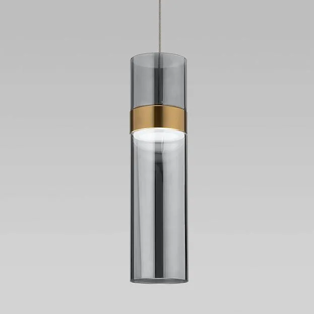 Подвесной светильник Eurosvet 50244/1 LED латунь/дымчатый Lumen a061287