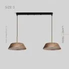 Готовая комбинация светильников BENONI B COMBO 2 лампы. Размер S. Орех Lampatron 7423-20535